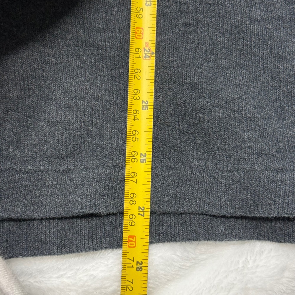 Vintage Polo Ralph‎ Lauren Men's 2XL Gray Pony Ribbed Quarter Zip Pullover - Picture 5 of 8